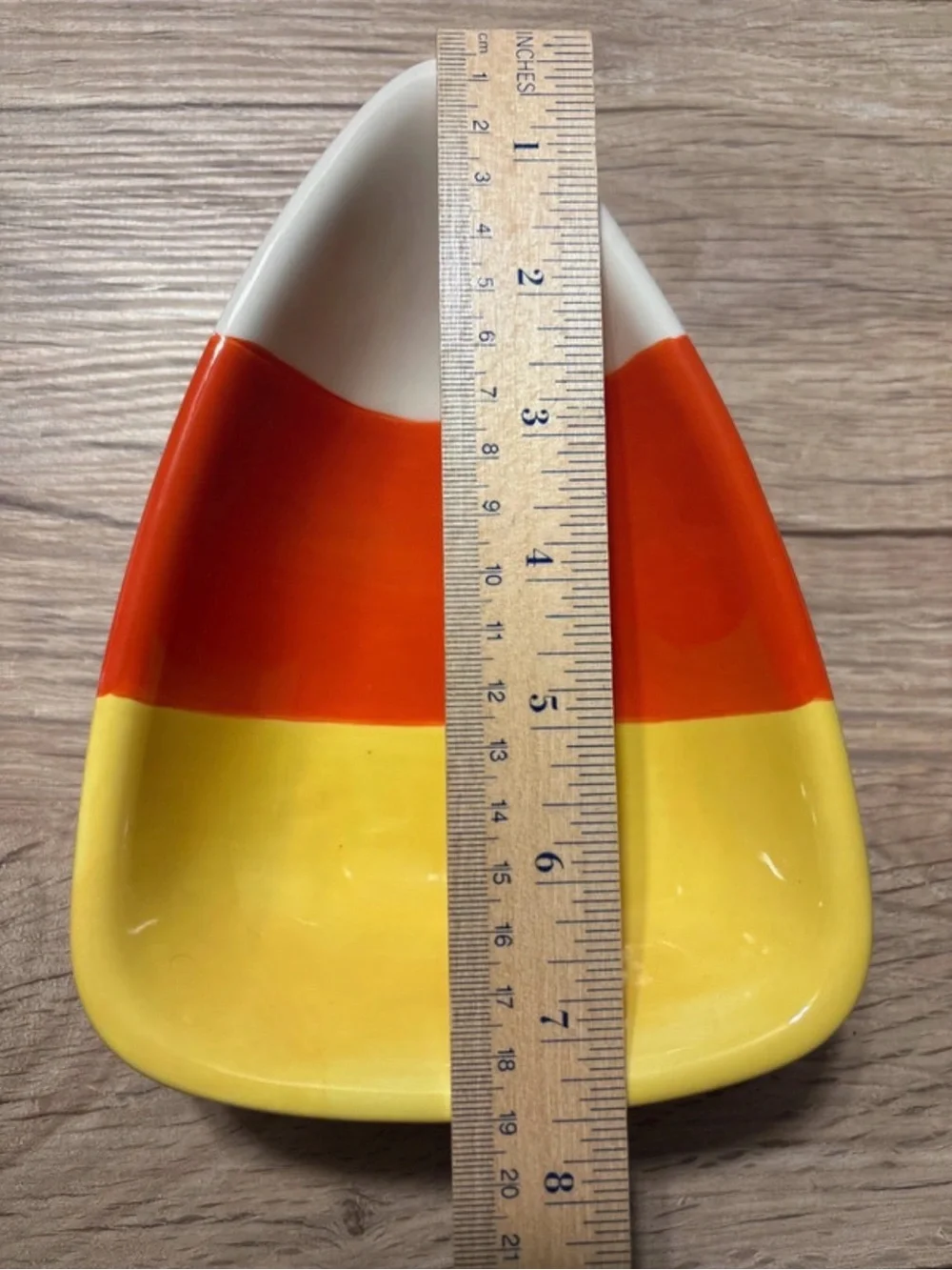 Candy Corn Ceramic Serving Dish - Halloween